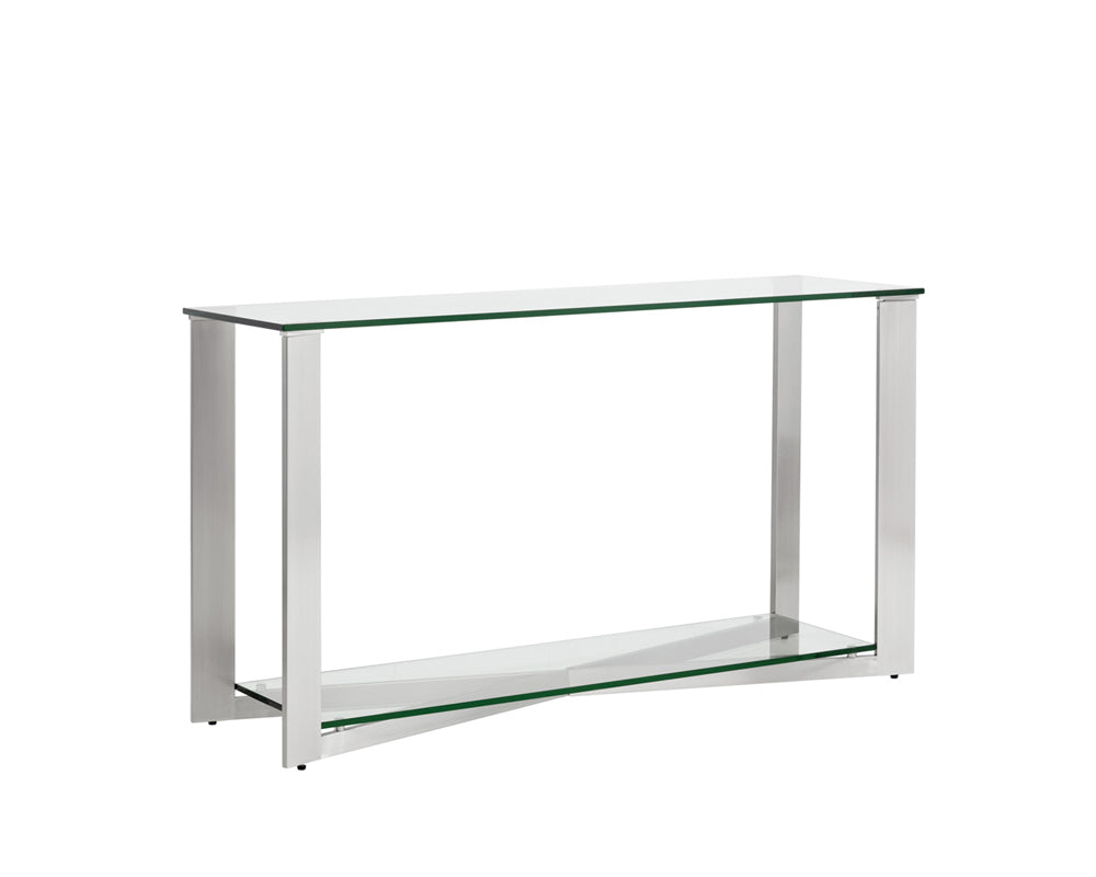Xavier Console Table - Stainless Steel