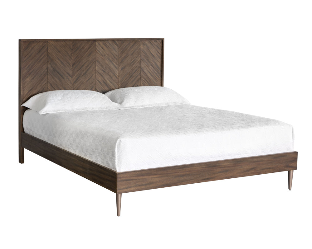 Greyson Bed - King - Smoke Acacia