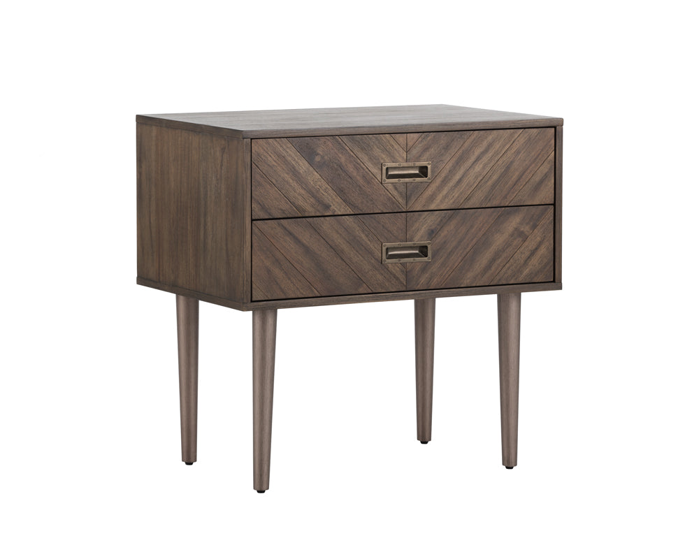 Greyson Nightstand - Smoke Acacia