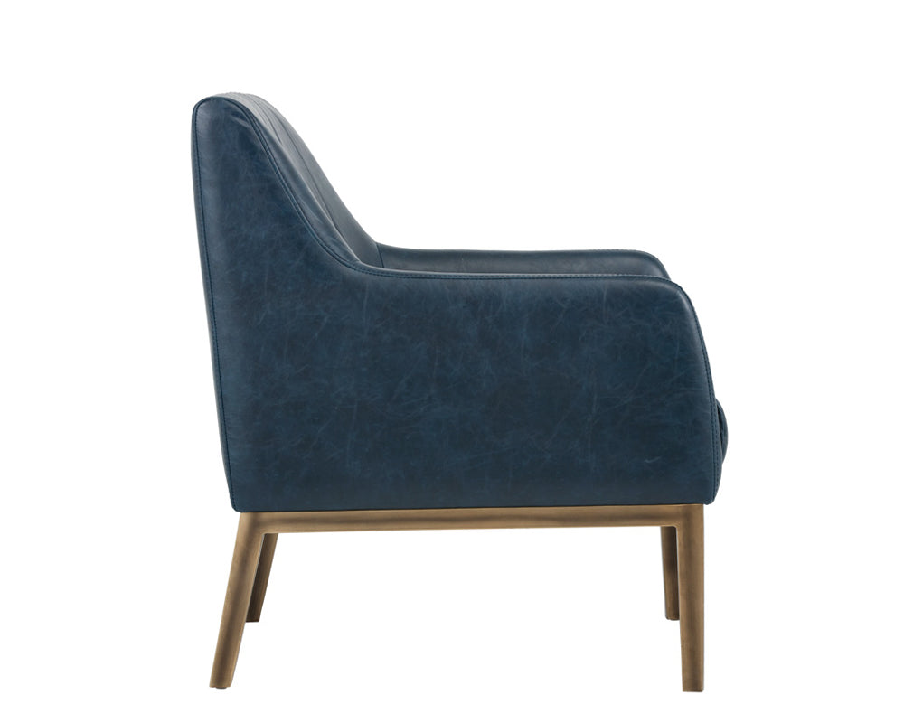 Wolfe Lounge Chair - Vintage Blue