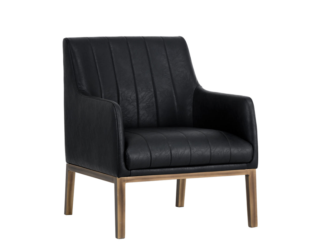 Wolfe Lounge Chair - Vintage Black