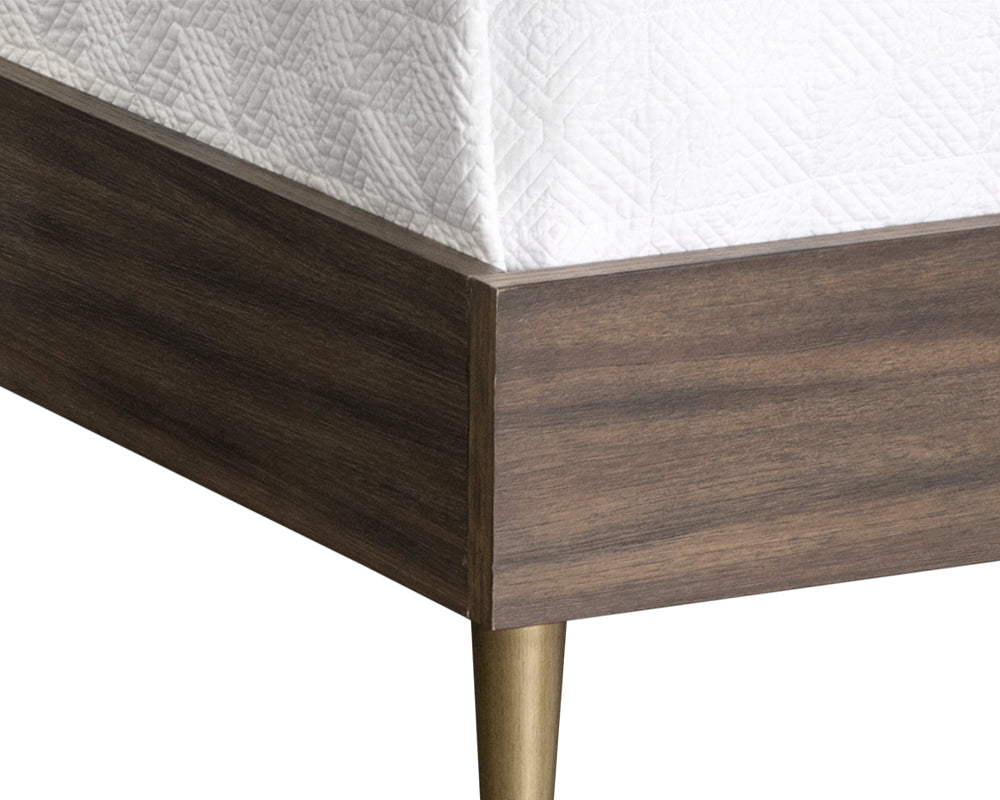 Greyson Bed - Queen - Smoke Acacia