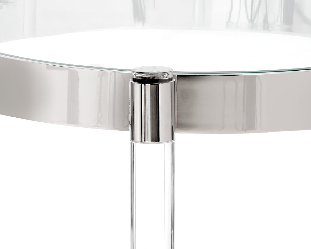 York Side Table - Stainless Steel