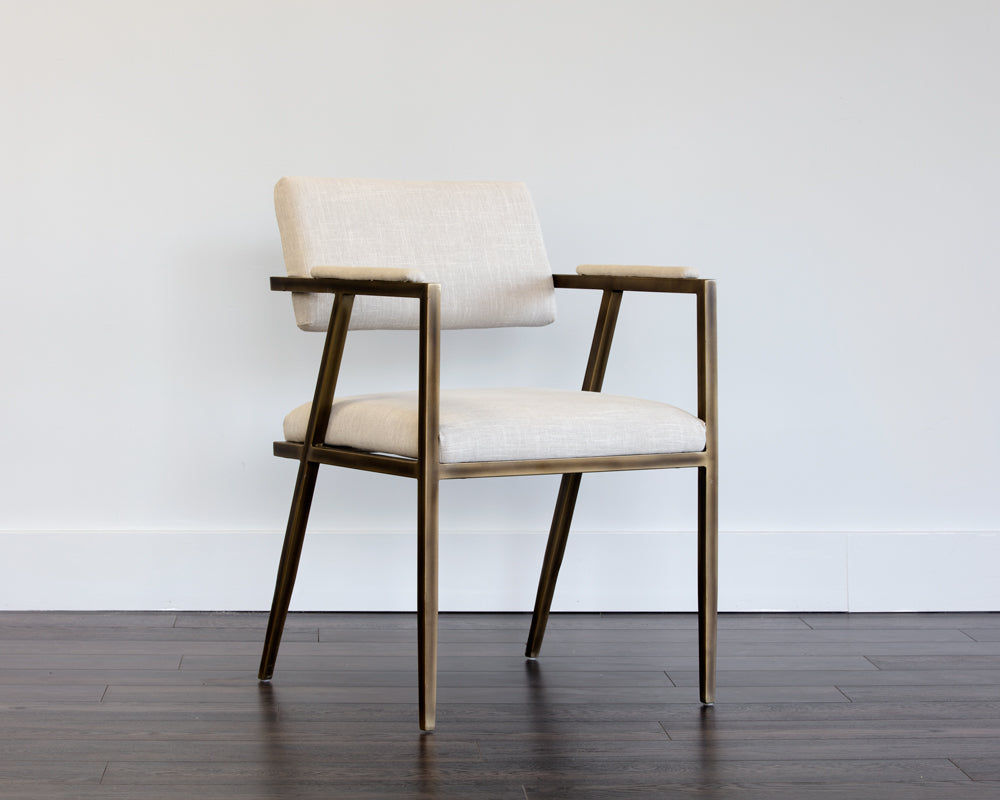Ventouz Dining Armchair - Beige Linen