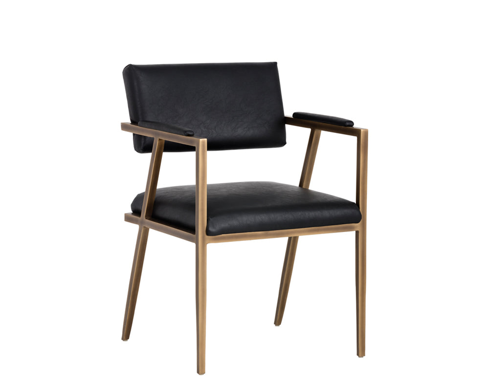 Ventouz Dining Armchair - Vintage Black