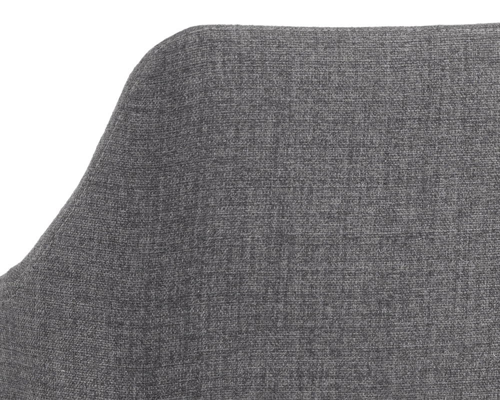 Sydney Swivel Dining Armchair - Coastal Grey