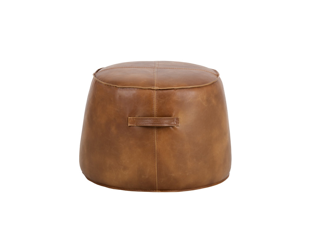 Mitchell Ottoman - Tobacco Tan