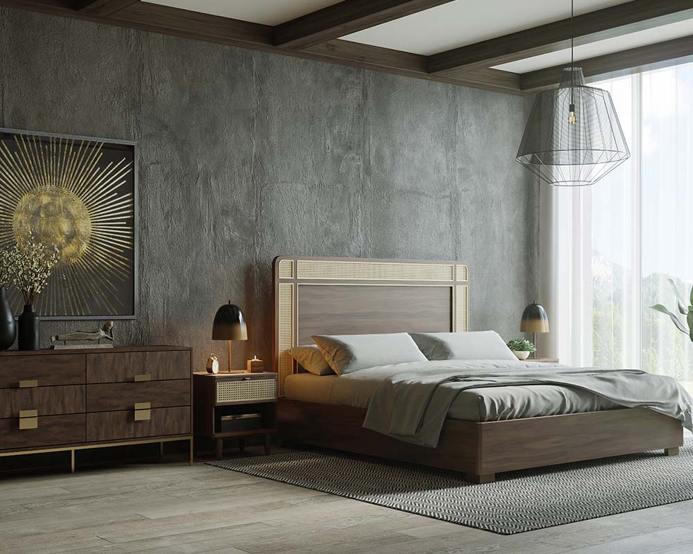 Jade Dresser - Antique Brass - Dark Mango