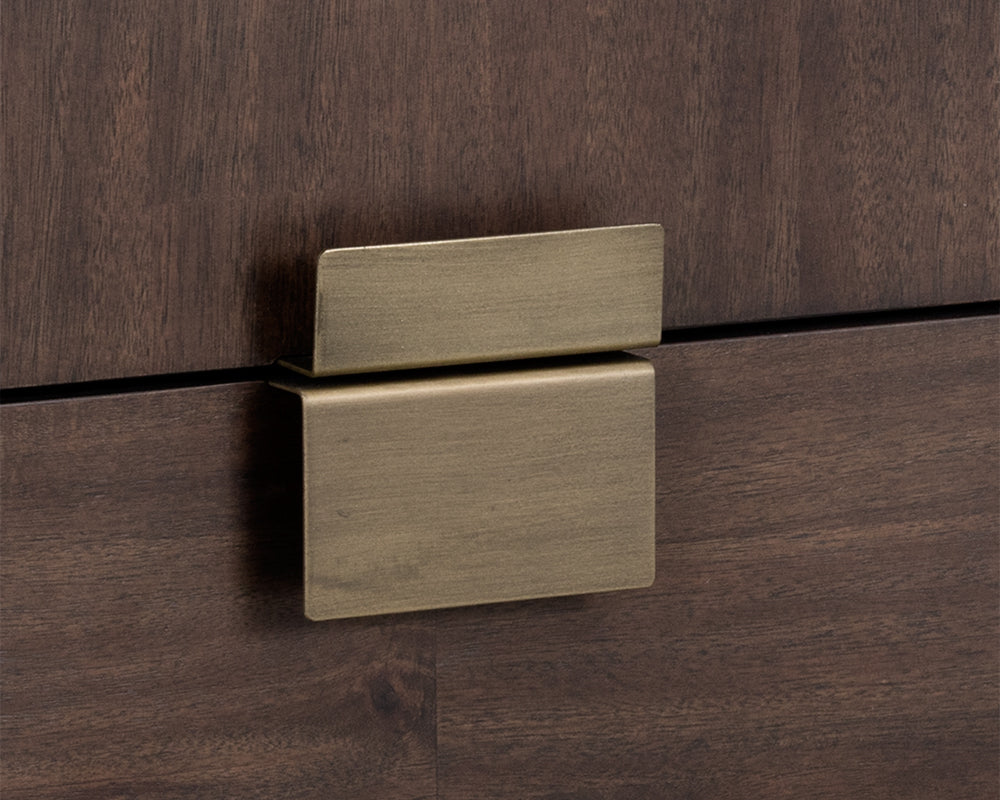 Jade Dresser - Antique Brass - Dark Mango