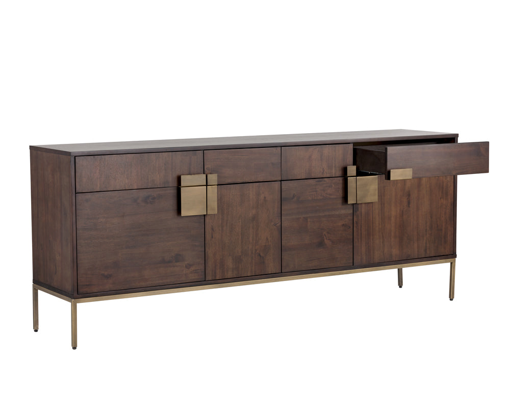 Jade Sideboard - Antique Brass - Dark Mango