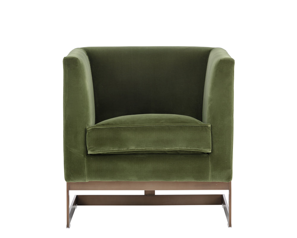 Soho Armchair - Antique Brass - Giotto Olive