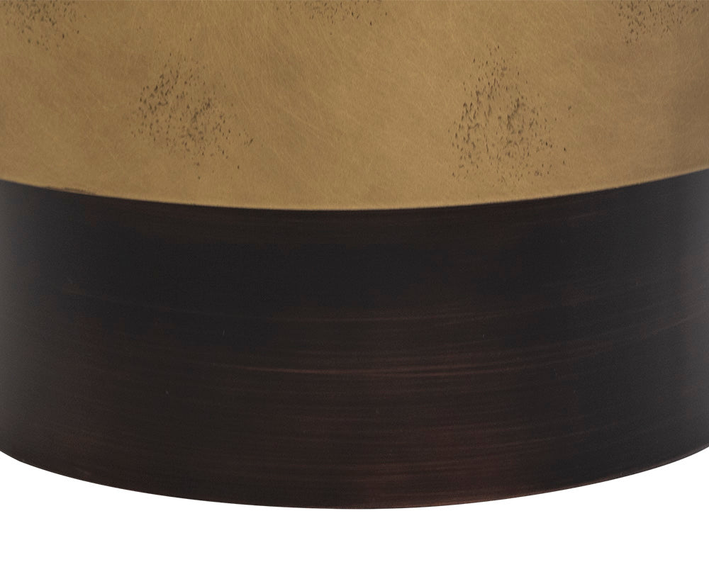 Bernaby End Table - Antique Brass