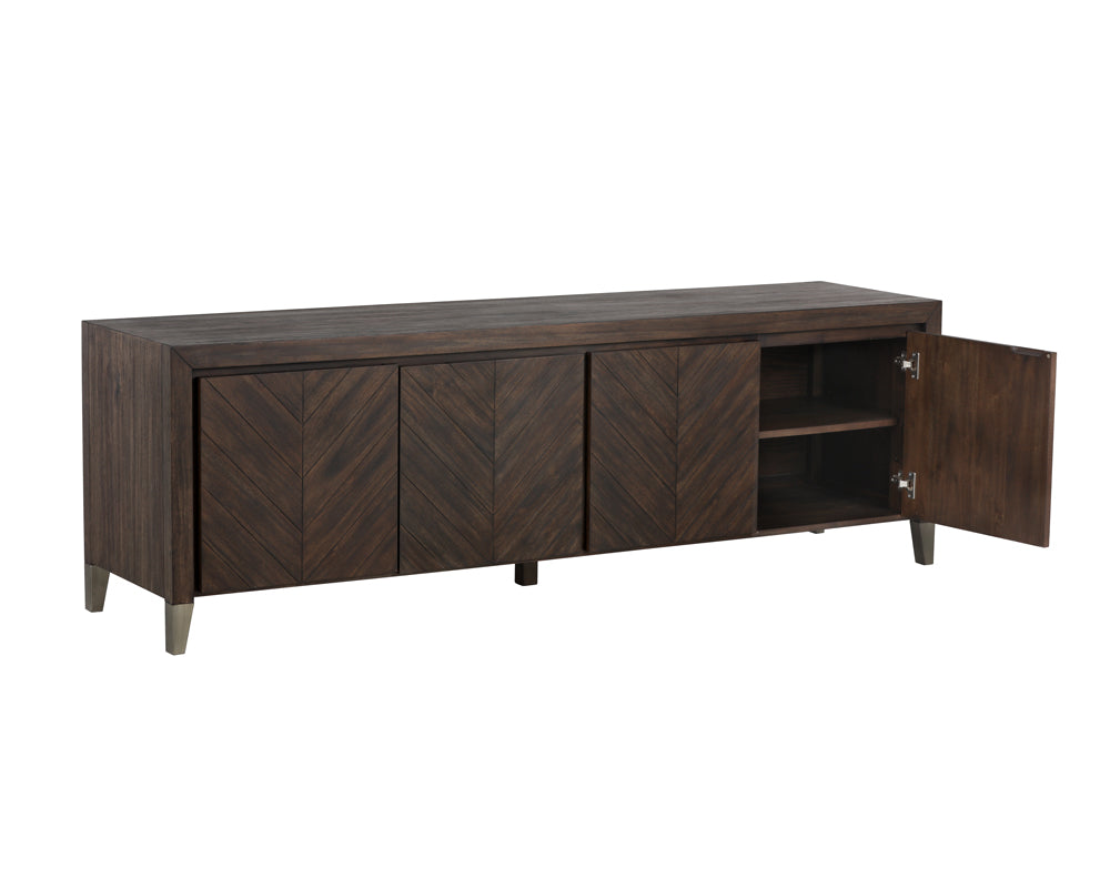 Greyson Media Stand - Smoke Acacia