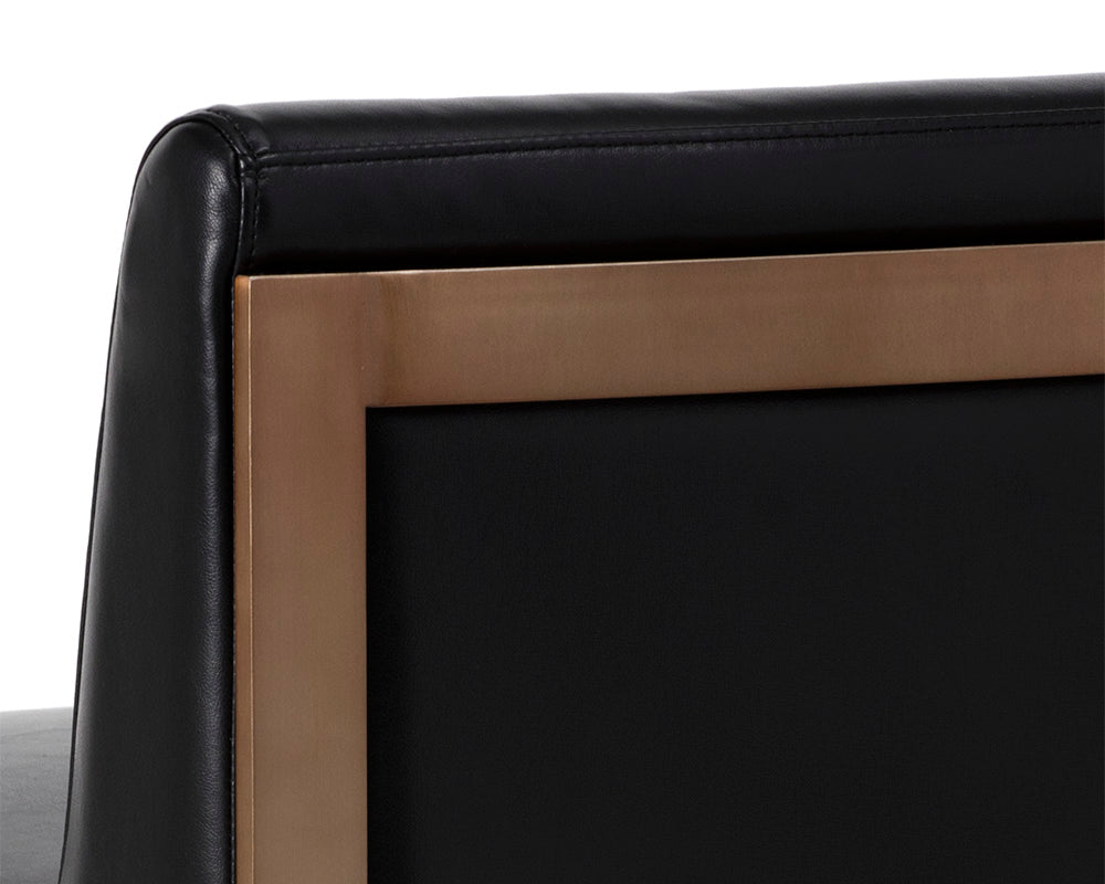 Dean Counter Stool - Antique Brass - Cantina Black