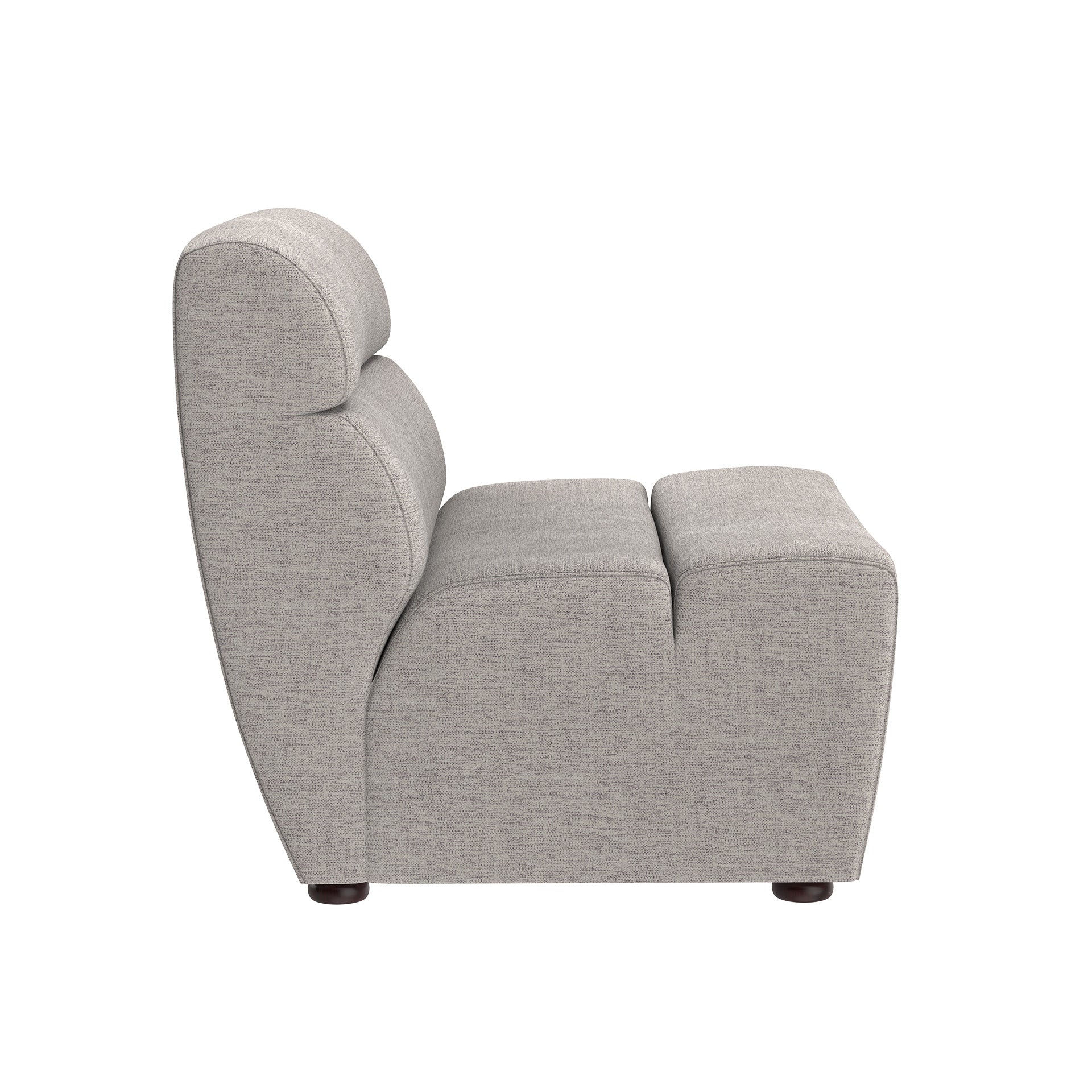 Cornell Modular - Armless Chair - Polo Club Stone
