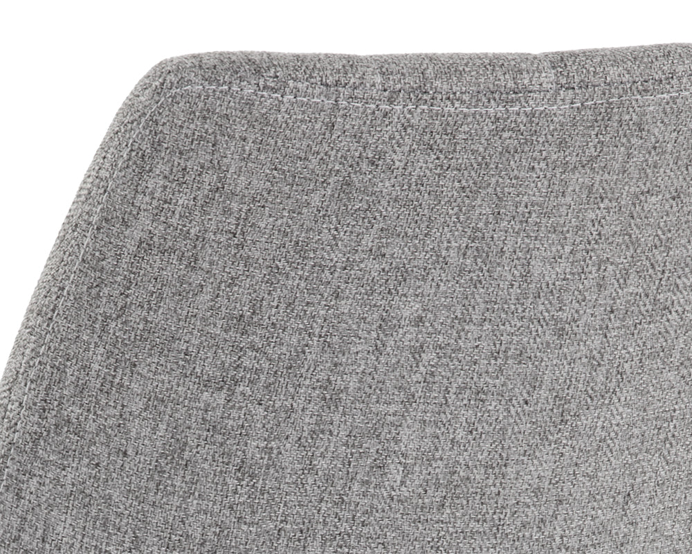 Drew Dining Chair - Black - Light Grey