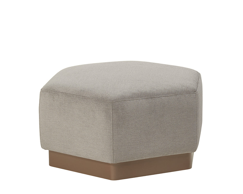 Kelsey Ottoman - Polo Club Stone