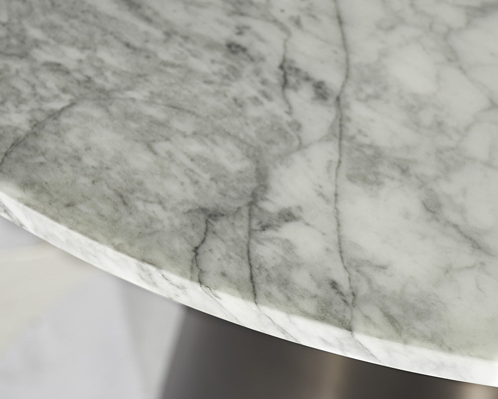 Damon Bistro Table - Gunmetal - 35.5"