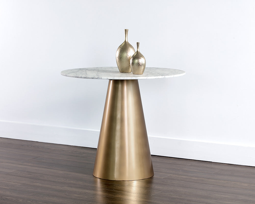 Damon Bistro Table - Gold - 35.5"
