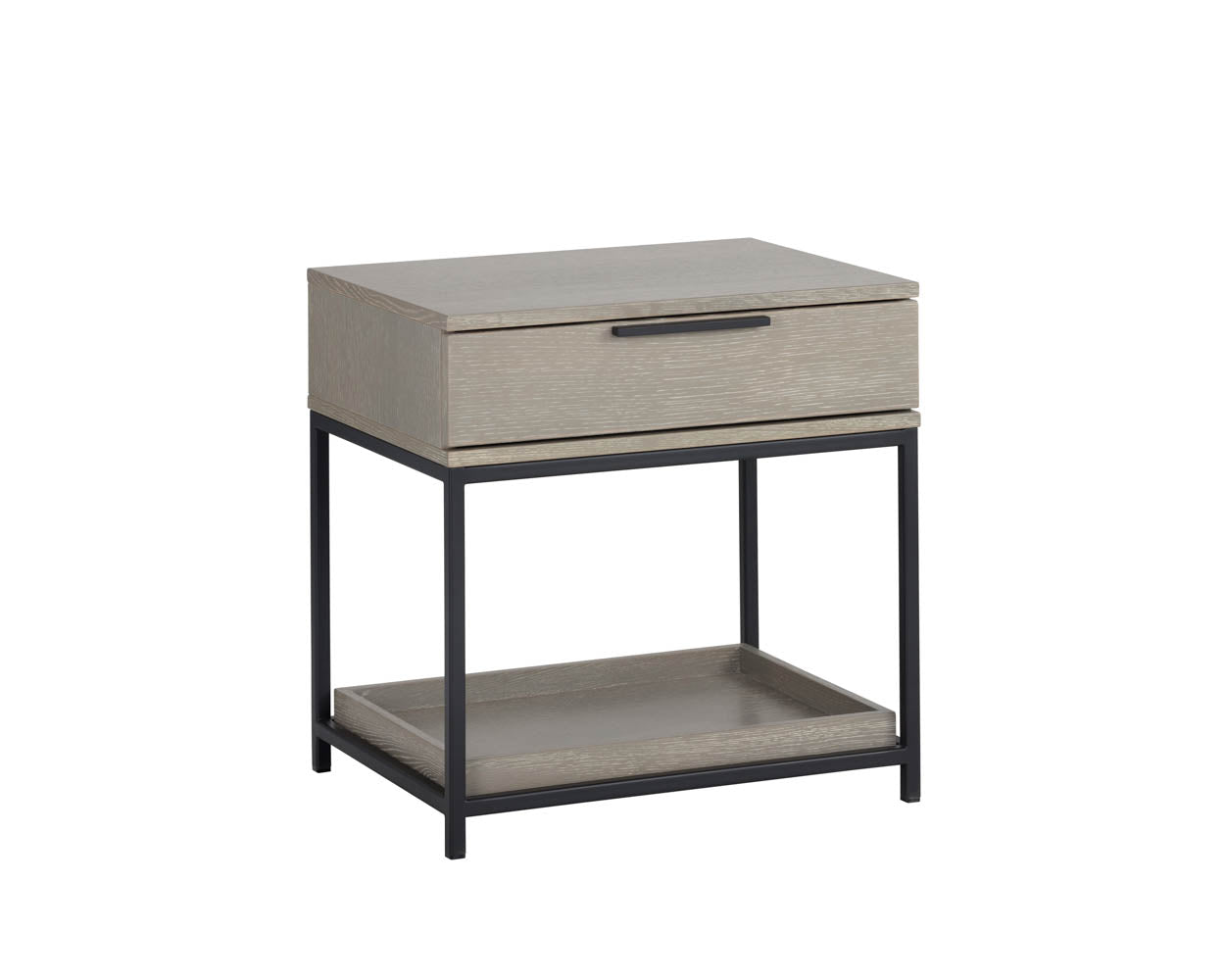 Rebel Nightstand - Small - Black - Taupe