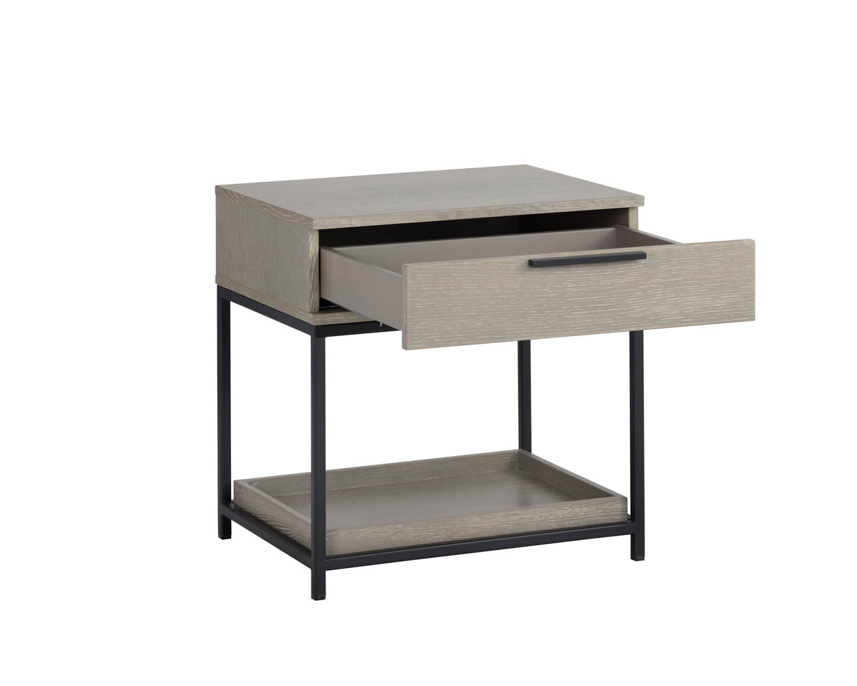 Rebel Nightstand - Small - Black - Taupe
