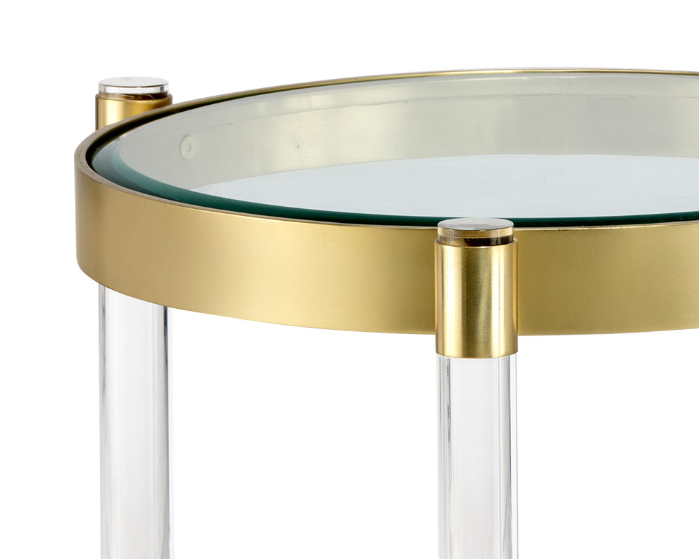 York Side Table - Brass