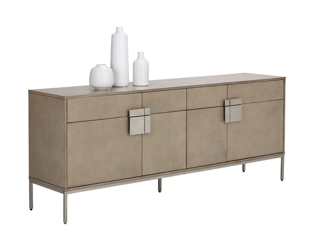 Jade Sideboard - Antique Silver - Ash Grey