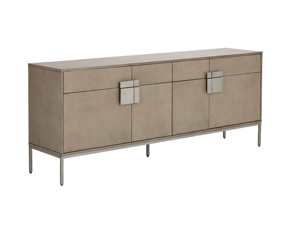 Jade Sideboard - Antique Silver - Ash Grey