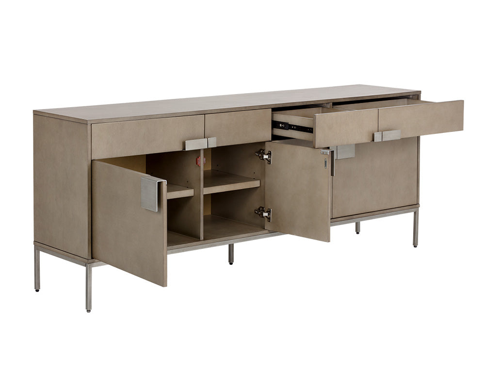 Jade Sideboard - Antique Silver - Ash Grey