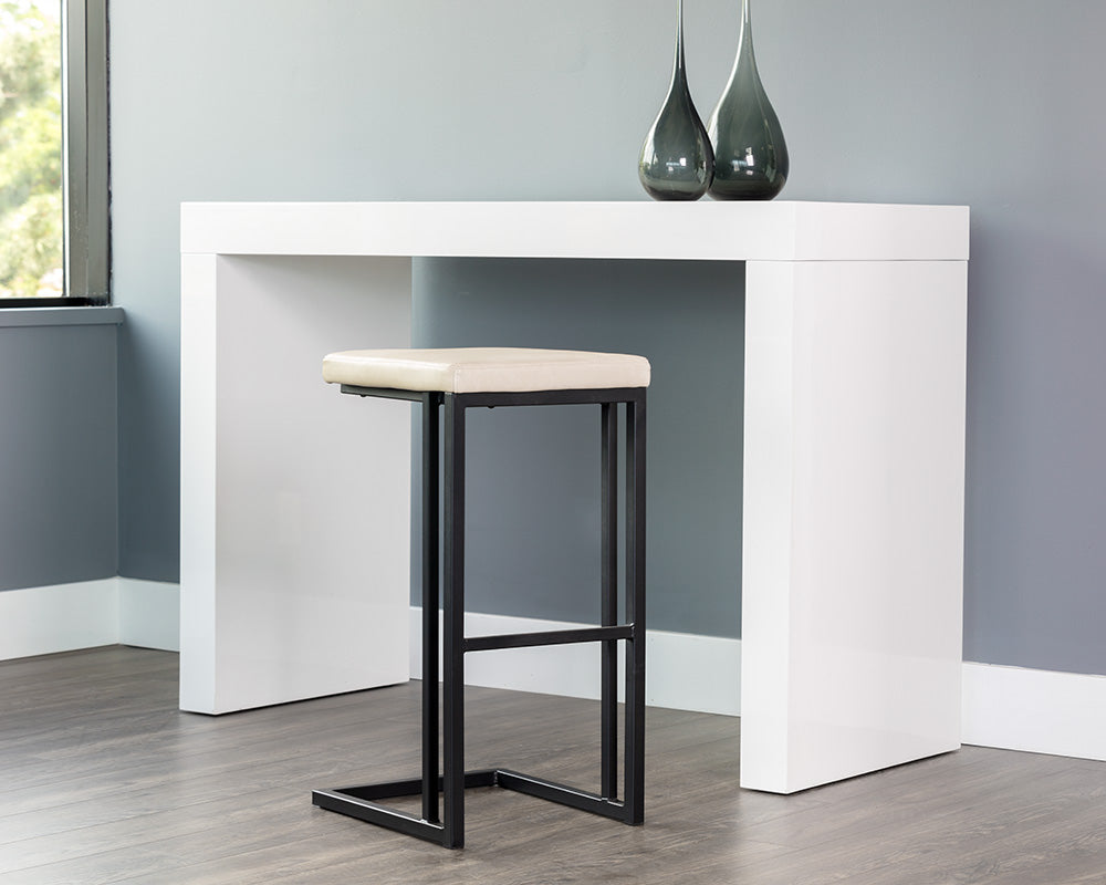 Boone Barstool - Black - Bravo Cream