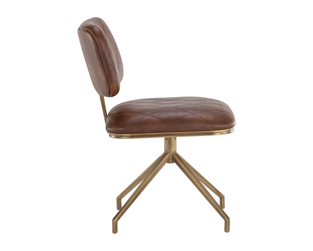 Virtu Swivel Dining Chair - Bravo Cognac