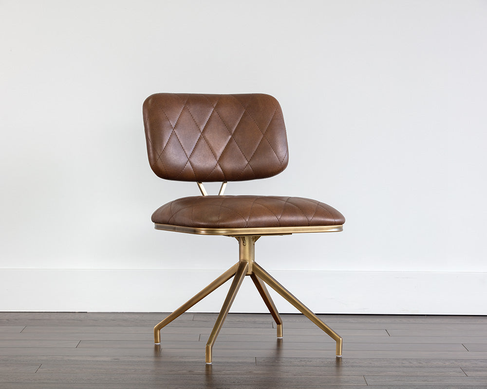 Virtu Swivel Dining Chair - Bravo Cognac