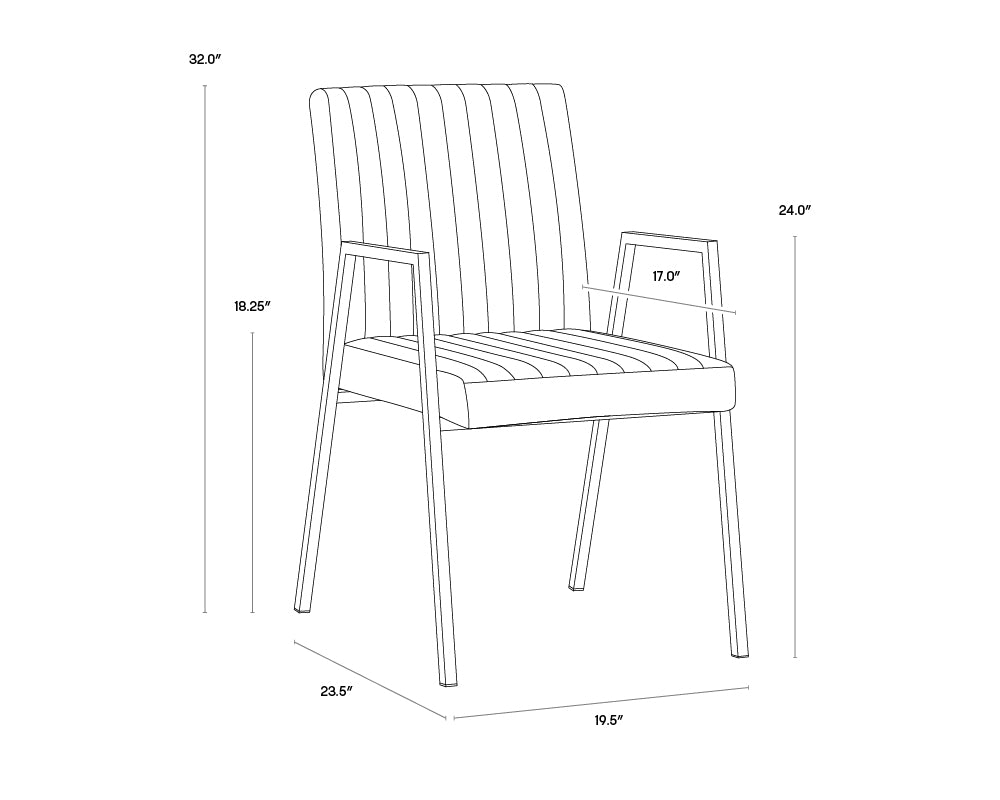 Homer Dining Armchair - Bravo Admiral