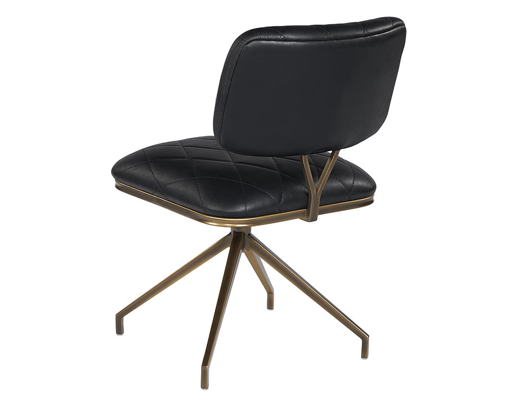 Virtu Swivel Dining Chair - Bravo Black