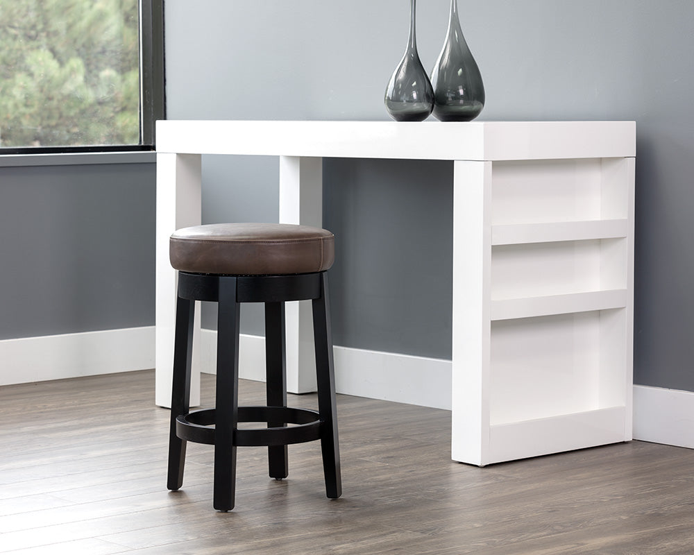Cedric Swivel Counter Stool - Havana Dark Brown