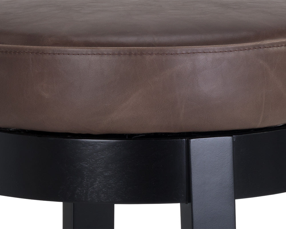 Cedric Swivel Counter Stool - Havana Dark Brown