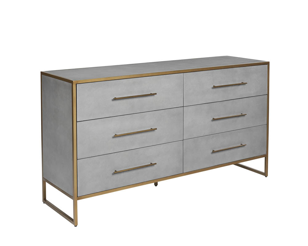 Venice Dresser - Grey Shagreen