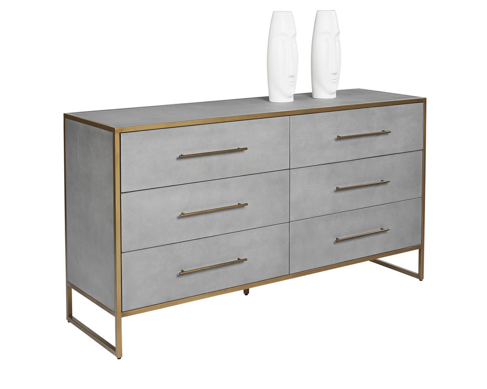 Venice Dresser - Grey Shagreen