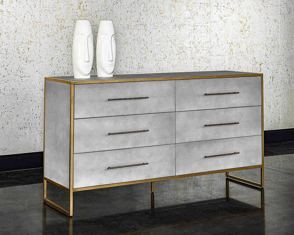 Venice Dresser - Grey Shagreen