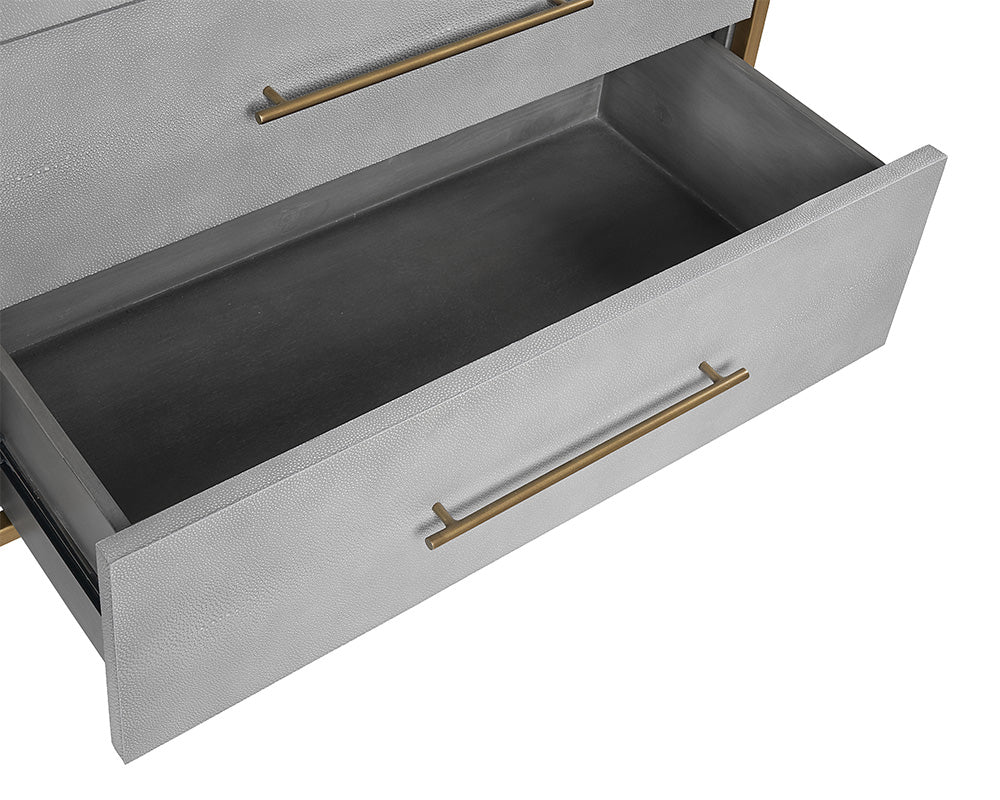 Venice Dresser - Grey Shagreen