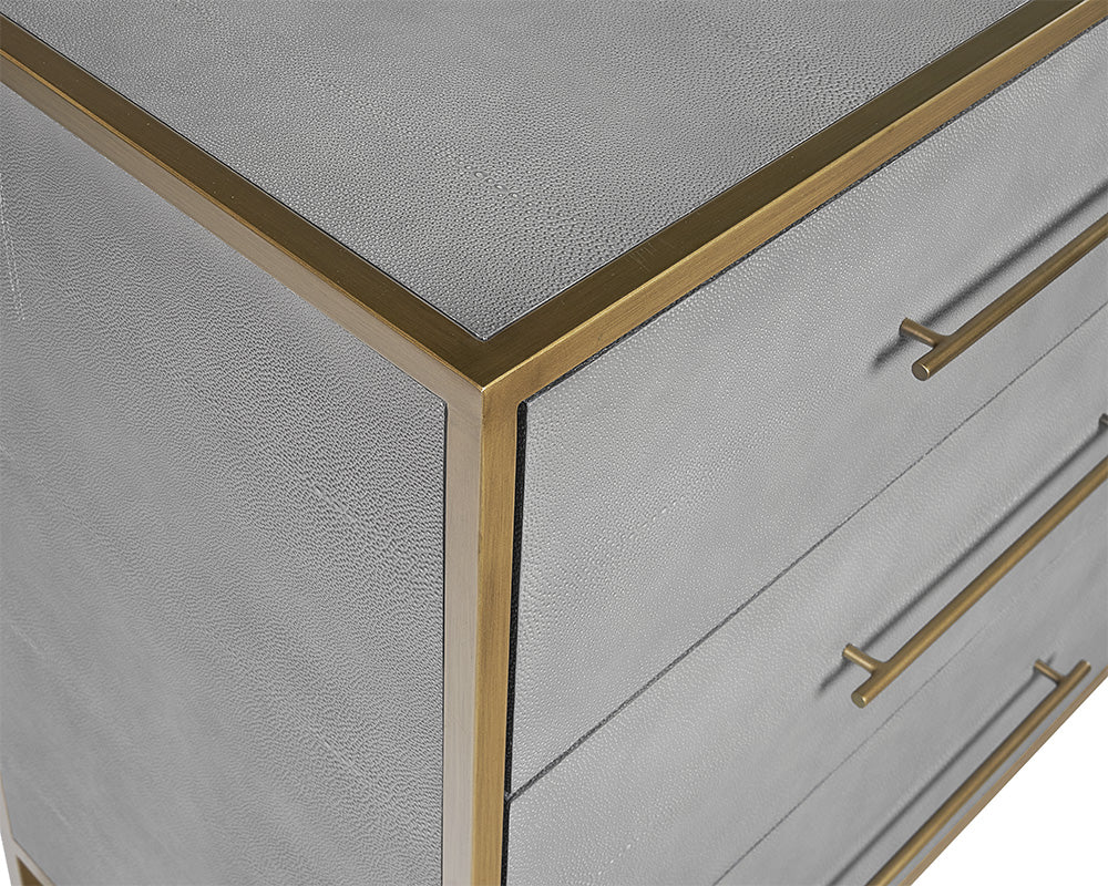 Venice Dresser - Grey Shagreen