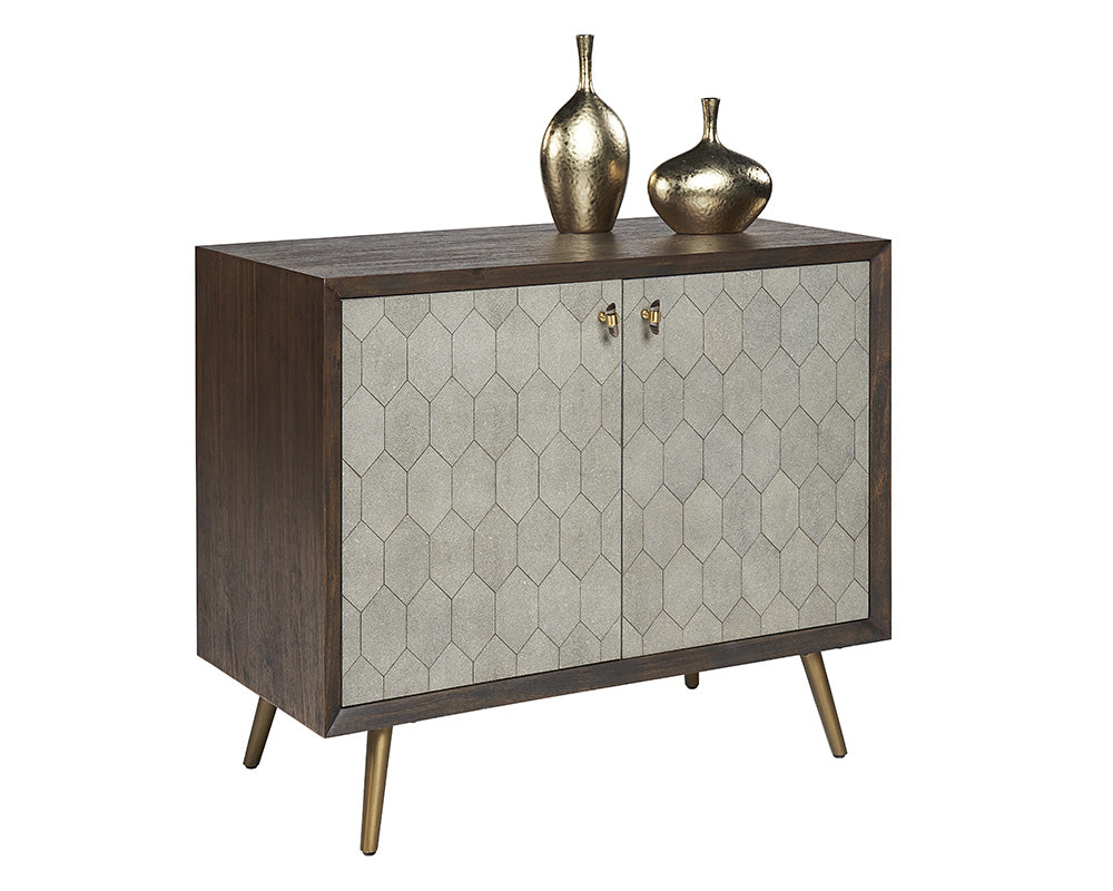 Aniston Sideboard - Small - Dark Mango - Taupe Shagreen