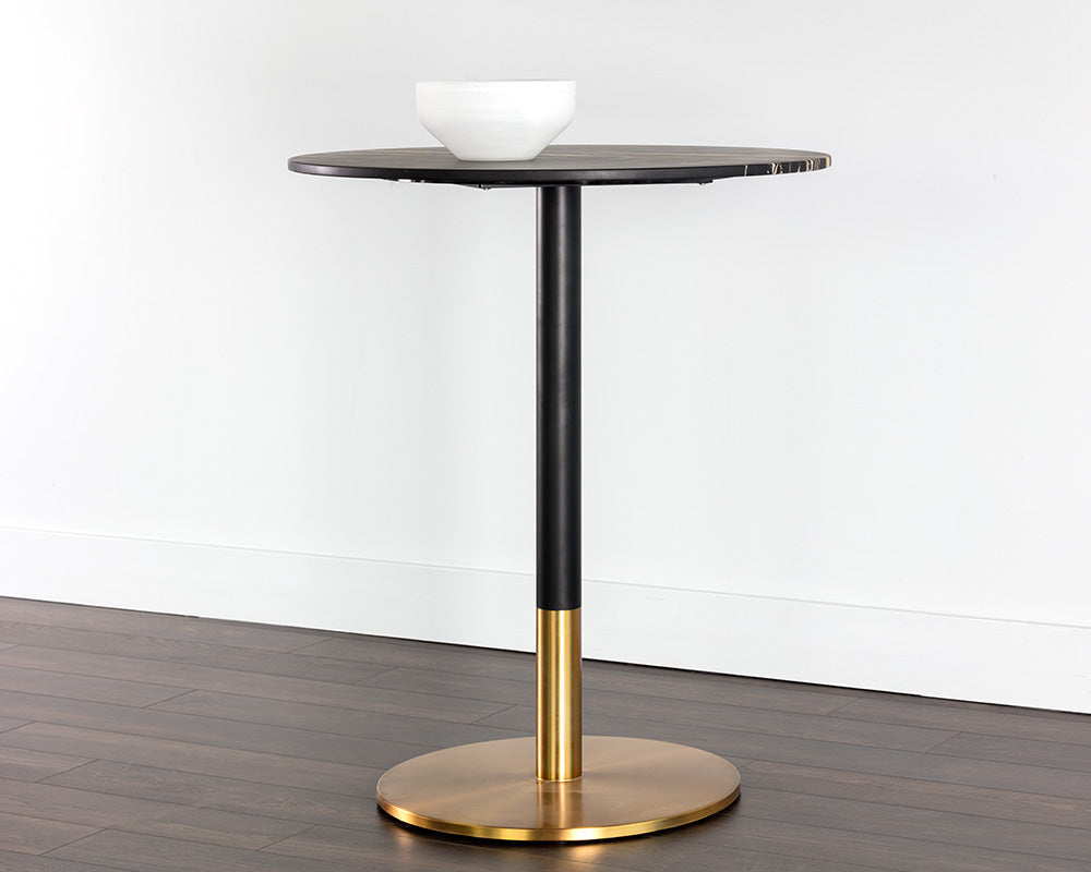 Massie Bar Table - Black Marble