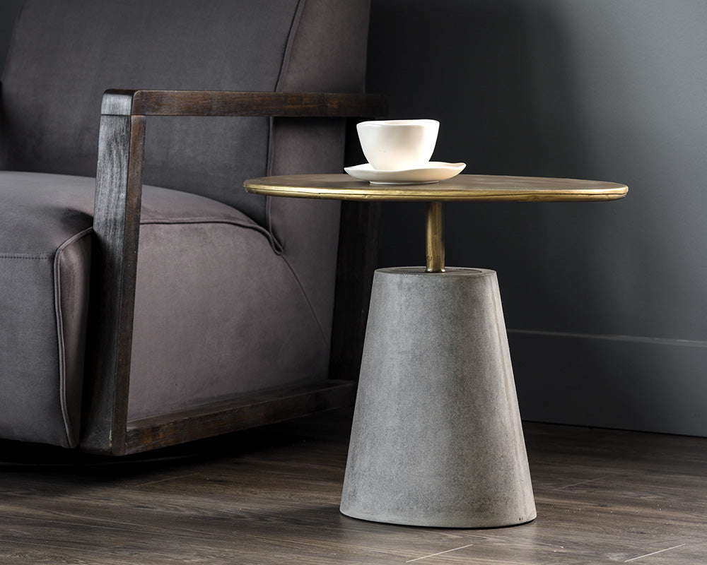 Kadin End Table - Grey