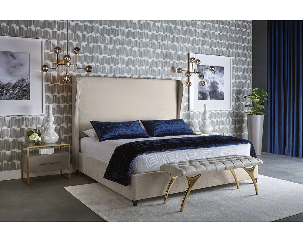 Jefferson Bed - King - Belfast Oatmeal