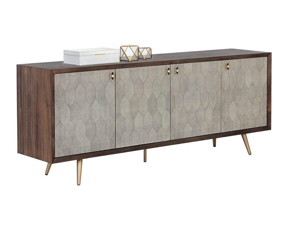 Aniston Sideboard - Large - Dark Mango - Taupe Shagreen