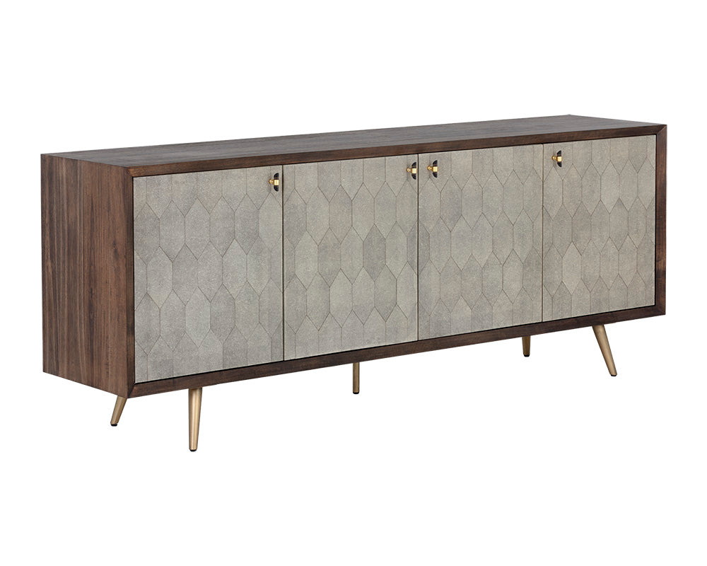 Aniston Sideboard - Large - Dark Mango - Taupe Shagreen