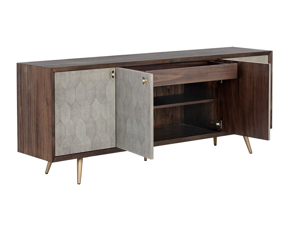 Aniston Sideboard - Large - Dark Mango - Taupe Shagreen