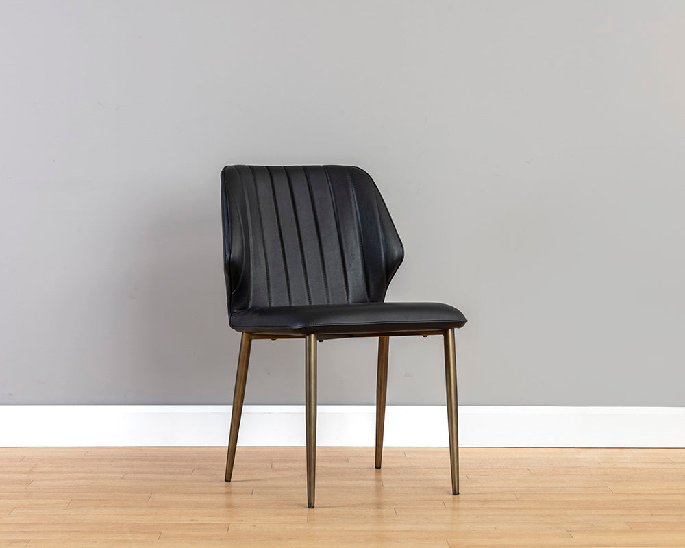 Clinton Dining Chair - Bronze - Bravo Black