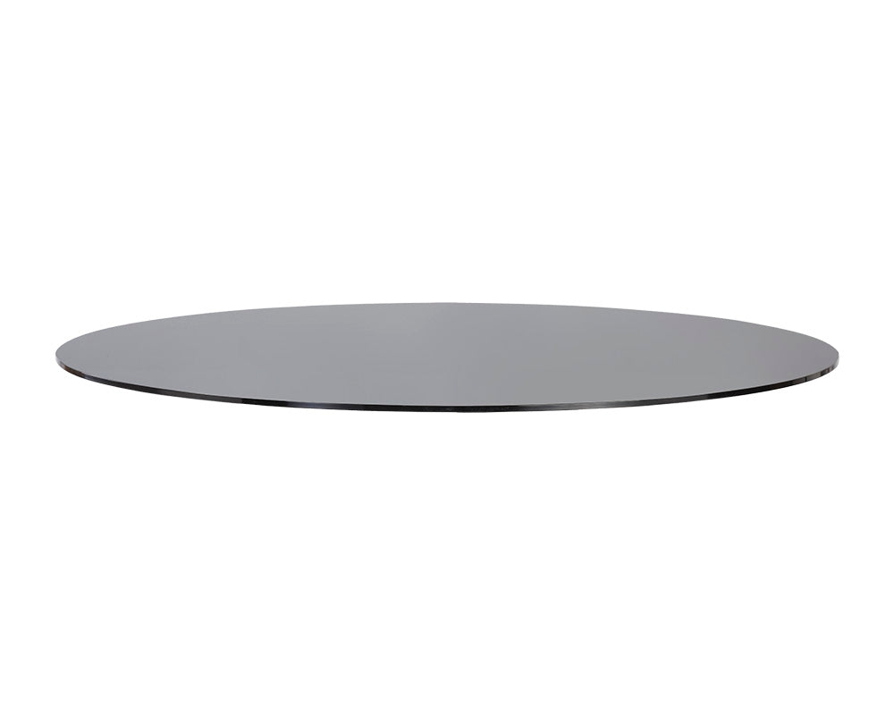 Glass Dining Table Top - Round - Smoke Grey - 59"